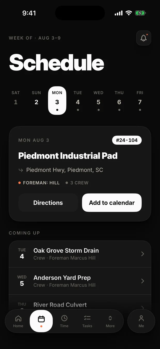 siteOS on iPhone